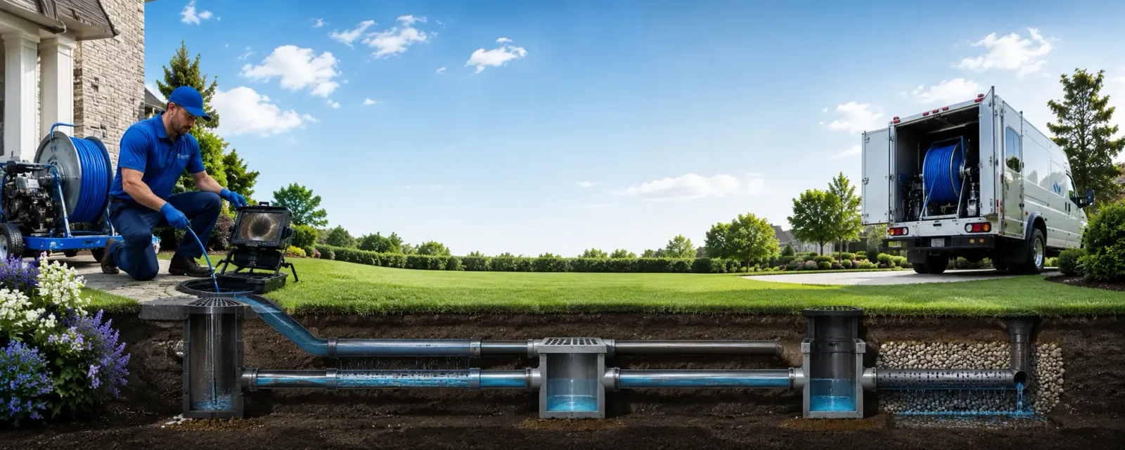 Outdoor drain cleaning information for Jackson, CA
